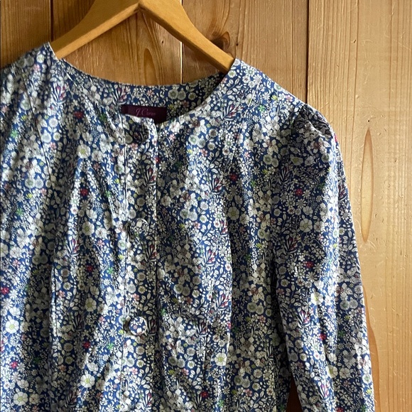 J Crew Long tiered dress Liberty June's Meadow - Picture 5 of 7